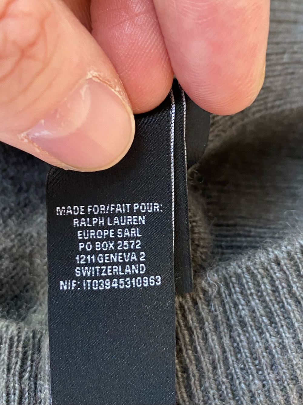 Ralph Lauren Men’s Grey 100% Crewneck Sweater XL Minimalist Quiet Luxury READ - Picture 16 of 16
